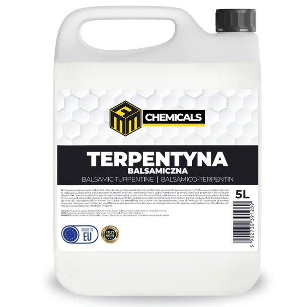 TERPENTYNA BALSAMICZNA Rozpuszczalnik do farb olejnych do czyszczenia 5L