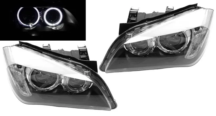 Reflektory światła przednie BMW X1 E84 Ringi LED