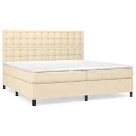 lozko-kontynentalne-kremowe-203x200x118-128cm-materac-bialy-kremowy-1