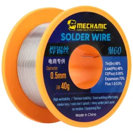 cyna-do-lutowania-olowiowa-z-topnikiem-sn60pb40-0-5mm-20g-mechanic-m60
