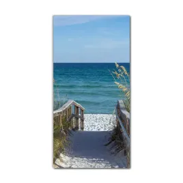 obraz-na-szkle-scienny-60x120-plaza-morze-piasek