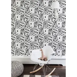 tapeta-scienna-kostki-do-gry-vintage-3d-250x250-cm