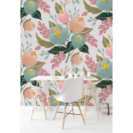 fototapeta-do-salonu-rozowy-mak-vintage-416x254-cm