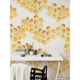 fototapeta-plaster-miodu-szesciokatny-312x219-cm