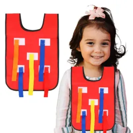 animacje-kamizelka-z-rzepami-5-paskow-czerwony