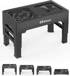 podwyzszany-stojak-na-miski-dla-psow-miska-spowalniajaca-jedzenie-4-poziomy