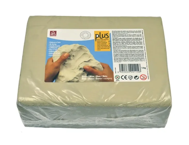 Glina samoutwardzalna PLUS SIO - 5 kg BIAŁA (naturalna)