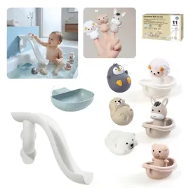 zabawki-do-kapieli-dla-dzieci-zestaw-zwierzatka-lodki-zjezdzalnia-do-wanny