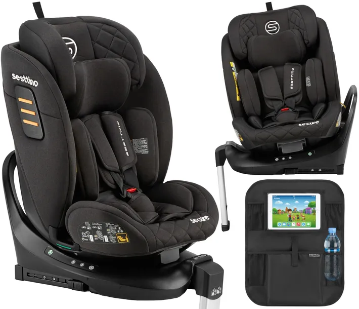 Fotelik Samochodowy Sesttino i-Size 40-150 cm Obrotowy 360° 0-36 kg ISOFIX