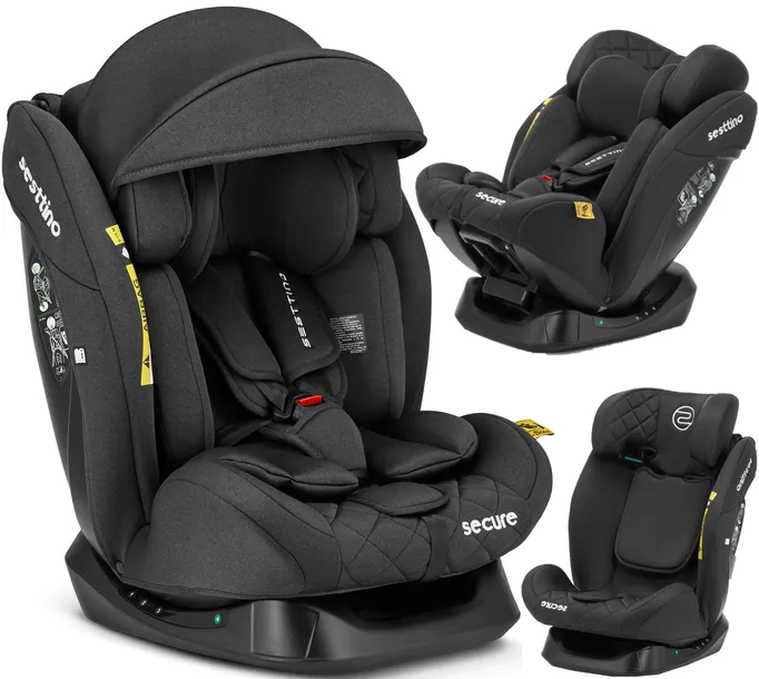 Fotelik Samochodowy Dziecięcy Bezpieczny 40-150cm Sesttino SecurePro 0-36kg