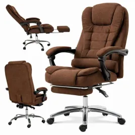 fotel-biurowy-obrotowy-boss-z-podnozkiem-brazowy-material-ko22br-mat