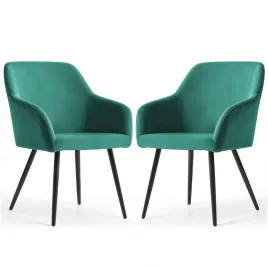 2x-welurowe-krzeslo-tapicer-gladkie-butelkowa-zielen-estelle-czarne-nogi