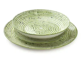 stripes-green-komplet-obiadowy-18cz-27-19-20cm-miska-550ml