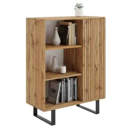 regal-szafka-fondi-dab-craft-zloty-czarny-dekor-lamele-kobi-fondi-dw-l