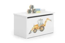 skrzynia-na-zabawki-daria-biala-z-nadrukiem-zolta-koparka-kobi-daria-b-ko