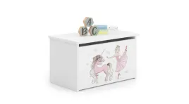 skrzynia-na-zabawki-daria-biala-z-nadrukiem-dziewczynka-z-jednorozcem-kobi