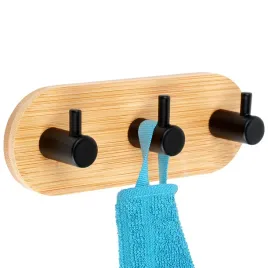 haczyk-wieszak-samoprzylepny-drewniany-metalowy-czarny-potrojny-14x35x5-cm