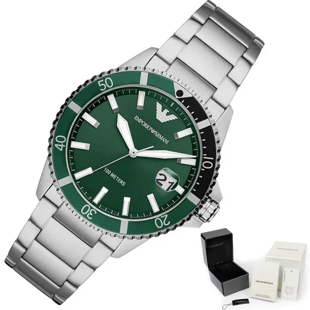ZEGAREK MĘSKI EMPORIO ARMANI AR11338 DIVER 10 BAR WODOODPORNY+BOX