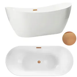 wanna-wolnostojaca-170-x-72-cm-biala-z-pokrywka-copper-model-602-aquauno