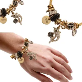 bransoletka-damska-zlota-modulowa-delfin-charms