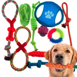zestaw-zabawek-dla-psa-szarpak-dysk-gryzak-pilka-sznury-10-szt