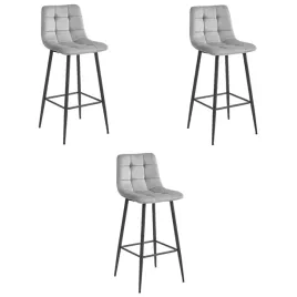 hoker-arceto-aksamit-srebrno-szary-nogi-czarne-x-3-leobert-model-3852