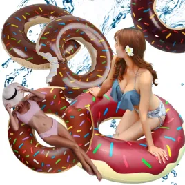 kolo-dmuchane-donut-do-plywania-do-wody-na-basen-brazowy-materac-90-cm-xxl