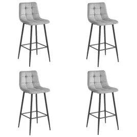 hoker-arceto-aksamit-srebrno-szary-nogi-czarne-x-4-leobert-model-3852