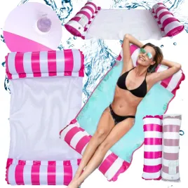 hamak-wodny-materac-do-plywania-rozowy-fotel-lezak-plazowy-dmychany