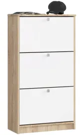 szafka-na-buty-3-uchylne-drzwiczki-60-cm-dab-sonoma-biala-akord-furnitur