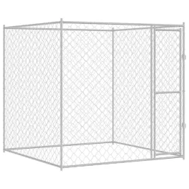 klatka-dla-psa-srebrny-200-x-200-x-200-cm-stal-galwanizowana