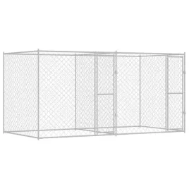klatka-dla-psa-srebrny-400-x-200-x-200-cm-stal-galwanizowana