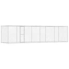 klatka-dla-psa-srebrny-800-x-200-x-200-cm-stal-galwanizowana