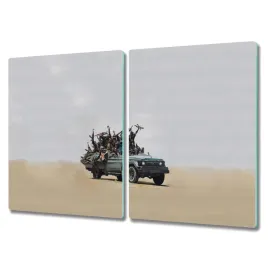 deska-ze-szkla-2x40x52-dekor-banksy-wielokolorowy