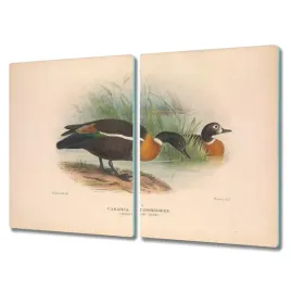 deska-szklo-2x40x52-stylowa-ptaki-zwierzeta-bezowy