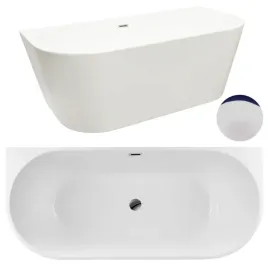 wanna-wolnostojaca-przyscienna-150-x-75-cm-biala-z-pokrywka-chrome-model