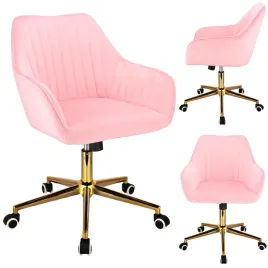 eleganckie-krzeslo-corum-obrotowe-biurowe-do-biura-fotel-rozowe-jumihome