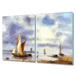 deska-kuchenna-2x40x52-cm-malarstwo-statek-rybak