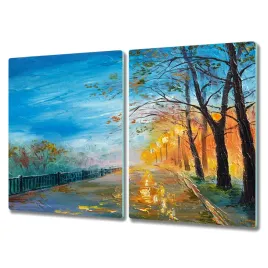 deska-do-kuchni-2x40x52-stylowa-drzewa-park-lampy