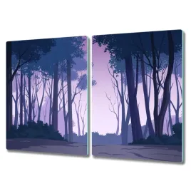 deska-szklo-2x40x52-podstawka-las-krzewy-z-grafika