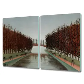 deska-do-kuchni-2x40x52-cm-park-drzewa-rzeka-niebo
