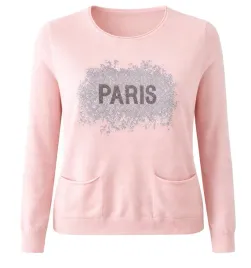 wyprzedaz-sweter-damski-bluzka-sweterkowa-z-cyrkoniami-xl-lososiowy