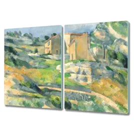 deska-ze-szkla-2x40x52-cm-podstawka-domy-malarstwo