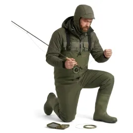 spodniobuty-wedkarskie-dunlop-wysokie-spodnie-wodery-szelki-regulowane