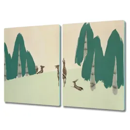 deska-ze-szkla-2x40x52-cm-podstawka-las-zwierzeta