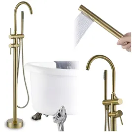 bateria-wannowa-szczotkowana-zlota-wolnostojaca-mosiezna-mieszacz-prysznic