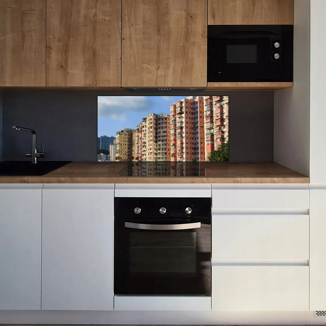 miasto-drapacze-chmur-100x50-panel-szklo-do-kuchni