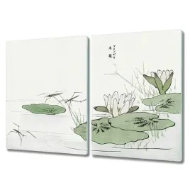 deska-do-kuchni-2x40x52-dekor-liscie-jezioro-owady