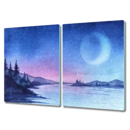 deska-szklana-2x40x52-stylowa-rzeka-drzewa-ksiezyc