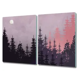 deska-ze-szkla-2x40x52-z-grafika-las-niebo-ksiezyc
